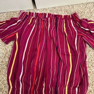 Allison Joy Off the Shoulder short sleeve blouse